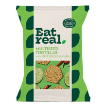 Eat Real | Bird's Eye Chilli & Lime Multiseed Tortillas | 1 x 160g