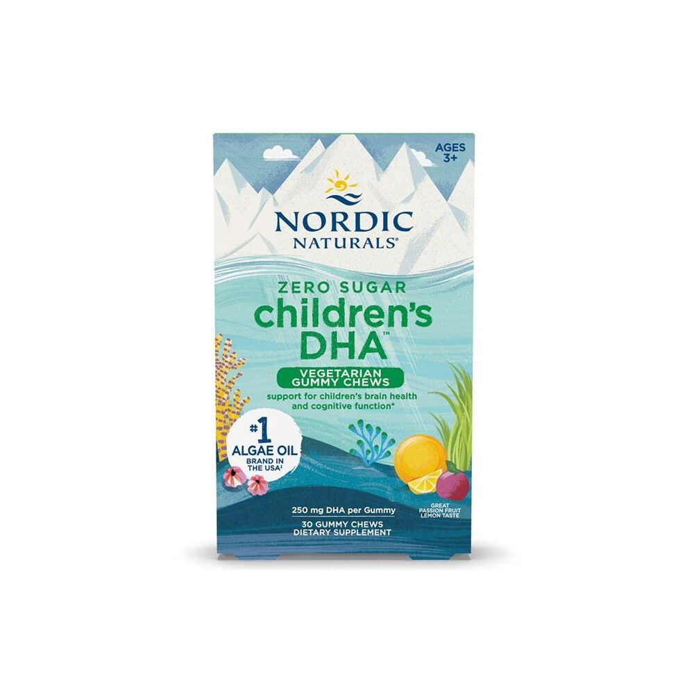 Nordic Naturals {Aisle K} | Children's Dha Vegetarian Gummy Chews- 250Mg Passion Fruit Lemon | 1 X 30 Gummies - Image 9