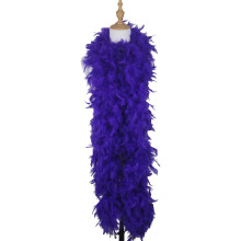 1.8m 100g Deep Purple Marabou Feather Boa Fancy Dress for Adult Halloween Cosplay Costume Accessory Holiday Decors