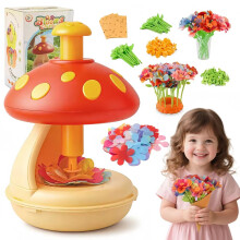 FSHS DIY Fabric Flower Bouquets Craft Kit for Kids, Arts and Crafts for Kids Ages 4-8,Flower Press Kit