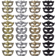 FEQO 32 Pieces Masquerade Masks Venetian Vintage Antique Mask for Men Women