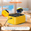Rechargeable Tic Tac Toe Game Box with 5 Fun Games, Yellow 8