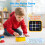 Rechargeable Tic Tac Toe Game Box with 5 Fun Games, Yellow 6