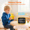 Rechargeable Tic Tac Toe Game Box with 5 Fun Games, Yellow 5