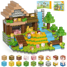 Magnetic Blocks, Magnetic Building Blocks 100pcs Gryxpox-STEM Toys for Kids Ages 3+, Magnet Tiles with Forest Animals Blocks Set