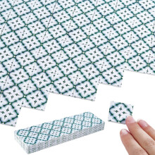 NBEADS 100 Pcs Dollhouse Flooring, 1:12 Scale Miniature Wood Floor Tiles