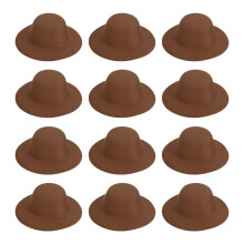 PATIKIL Mini Formal Hats, Miniature Doll Hats Mini Top Hat for Crafts Hair Accessories Decorate Doll Snowman