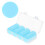 sourcing map 100Pcs Plastic Poker Chips, 37mm, Light Blue 1