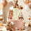 Brown Bear Cake Decoration Beige Brown Balls Cake Topper 1