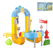 Track Fusion Train Set for Kids, 3D Cube Trackle System, Gear Rail Cube, Trackfusion Train Toy for Boys & Girls 69 Track