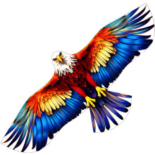 Touch the sky Colorful Eagle Kite for Kids and Adults, Easy to Fly, Exquisite Fabrics and Unique Structure Design
