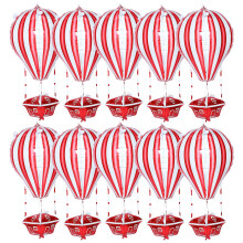 10Pcs Hot‑Air Balloon Foil Balloons,