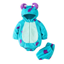 Toddler Baby Halloween Monster Costumes Fuzzy Warm Hooded Zip-Up Romper Jumpsuit Funny Carnival Animal Cosplay Outfits Fall Winter Clothes