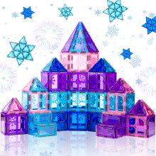 Xekel Magnetic Tiles 40 PCS, Magnetic Building Blocks 3D STEM Travel Sets, Preschool Learning Frozen Toys for 3+ Year Old Boys and Girls