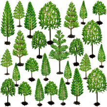 26 Pieces Model Trees, Miniature Trees, Miniature Model Trees Landscape