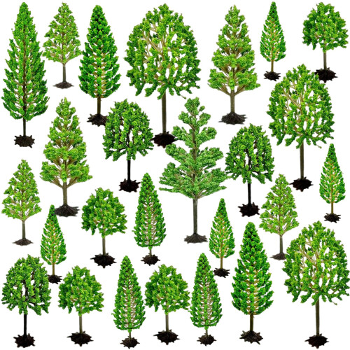 26 Pieces Model Trees, Miniature Trees, Miniature Model Trees Landscape