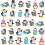 ZEAYEA 30 Pcs Mini Penguin Figurines, Cute Penguin Characters 1