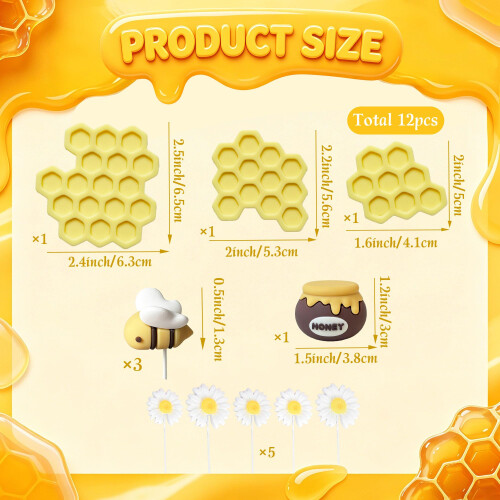 Bumble Bee Bear Cake Topper Fun to Bee One Cake Decoration 1