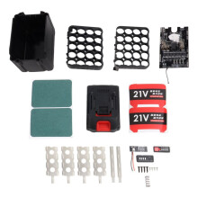 For 7Mos Charger Balance PCBA BMS Protection Circuit Board 18V 21V 18650 Battery+ 20 Battery Cells Case