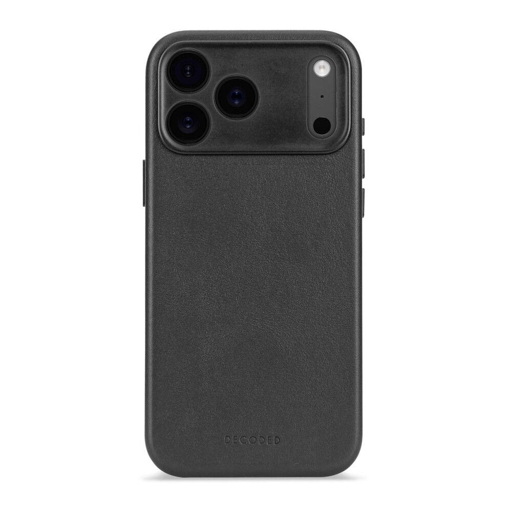 Decoded Leather Backcover (Apple iPhone 17 Pro Max), Smartphone Hülle, Schwarz - Bild 5