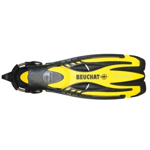 Beuchat Flossen POWER JET + SPRING STRAPS Gelb x-groß
