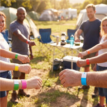 6000St Vattentäta Handband Neonarmband för Evenemang Konsertarmband Självhäftande Armband för Fest