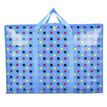 (Blue, 60x43x20cm) Nowoven Fabric Moving Storage Bag With Reinforced Handles For Household Travel