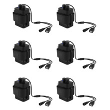 6X Waterproof DIY 6X 18650 Battery Case Box Cover with 12V and USB Power Supply for Bike LED Light Cell Phone Router
