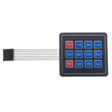 12 Key Button 3x4 Membrane Keypad 3x4 Matrix Array Keyboard for Car DIY Kit