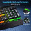 TeckNet TECKNET Wireless Gaming Keyboard, 2.4G & Wired, RGB Backlit, Black 7