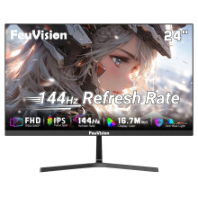 FeuVision 24 Inch 144Hz Gaming Monitor, FHD Computer Monitor 1080p, IPS