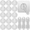 Child Safety Socket Covers, 15 Pack with Keys, White 2