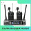 Professional Dual-Channel Wireless Lavalier Microphone Fixed Dual Frequency Wireless System Set for Stage Show Speech EU 2