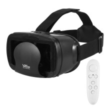 Okulary VR PełNoekranowe Okulary Wirtualnej RzeczywistośCi 3D Zestaw VR Gogle Wirtualnej RzeczywistośCi 3D, Regulowane Okulary VR z Gamepadem