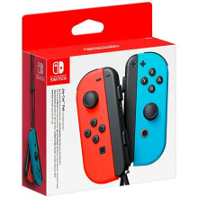 Paar Joy-Con-Controller in Neonrot & Neonblau für Nintendo Switch (Austauschbare Batterie)