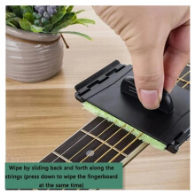 Gitarrensaitenreiniger Gitarrenbrückenstift-Set Rostentferner, Staubreiniger und Wartungswerkzeug für das Griffbrett und die Saiten