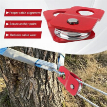 8000 Lb Lier Snatch Block Katrol (4 Ton) - Zware Staalherstelkatrol voor ATV UTV Vrachtwagen Off-Road (Rood)