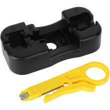 2 Stuks Jack Punch Down Steunen Compatibel voor RJ11 RJ12 RJ45 90 & 180 Jacks met 2 Draadstripper Tools Kit
