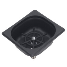 Glass Rinser Cup Washer with Multi-Angle Spray Holes, Matte Black Finish for Restaurant, Kitchen, Cafe, Lab Sink