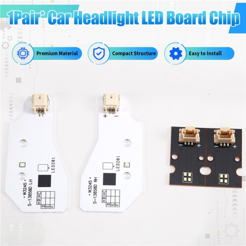 1Pair Front Headlight DRL Chip Board Light Source for  Accord 16-17 PCB/LOW LED Daytime Running Lights PCB Board 2