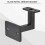 1set Supporto per Corrimano Regolabile Supporto per Parete Accessori per Corrimano Nero per Scale 7