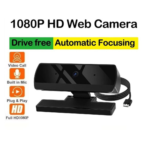 1080P HD Web Camera USB Web Camera with Microphone Autofocus Camera for PC Computer Laptop Video Calling 2