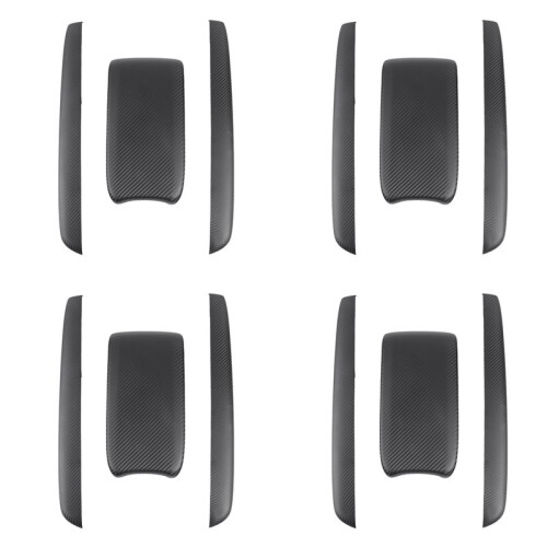12X Armrest Box Covers Carbon Fiber Car Central Armrest Decorative Modification for   10Th 2016-2019 1