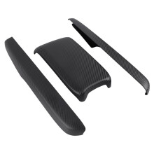 12X Armrest Box Covers Carbon Fiber Car Central Armrest Decorative Modification for 10Th 2016-2019