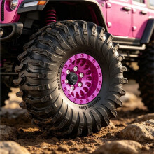 1.0 Inch 63mm RC Cralwer Beadlock Wheel Tires for 1/18 1/24  TRX4M Axial SCX24 AX24 FCX24 Upgrade Parts