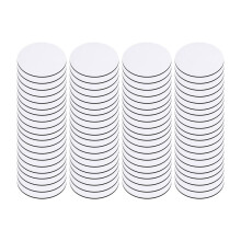 80PC Sublimation Blank Cup Coasters Bulk,4X4Inch Round Blank Cup Mat Rubber for Sublimation Transfer Heat Press Printing