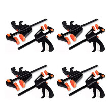 Set van 8 Houtklemmen van 10 cm (4 Inch), Gripklemmen, Klemmen/Spreiders voor Gebruik met Één Hand, Houtklemmen van 10 cm (4 Inch),