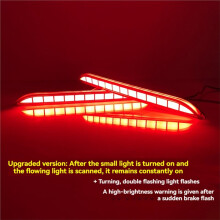 Rear Bumper Reflector Light for Greatwall Poa Poer Cannon 2019-2023 Brake Tail Light Turn Signal Light Accessories
