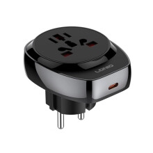 LDNIO Universele Reisadapter 3250W 20W PD Type-C Snellader Wereldwijde Stroomomvormer Alles-in-Één Internationale Stekker EU-Stekker