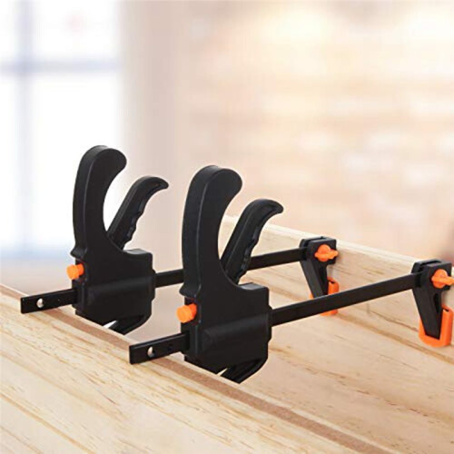 Conjunto de 8 Grampos de Madeira de 10 cm (4 Polegadas) com Fixação Por uma Mão, Grampos/Expansores, Ferramentas para Trabalhar Madeira 1